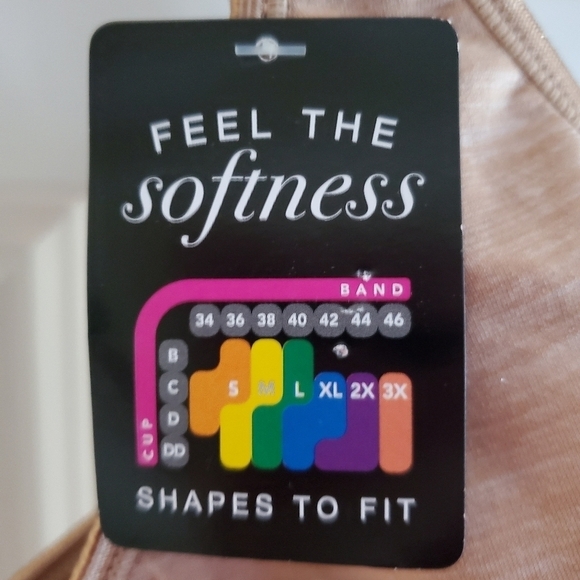 NWT Bali® Comfort Revolution® ComfortFlex Fit® Full-Coverage Wireless Bra 3484 L - Picture 3 of 9